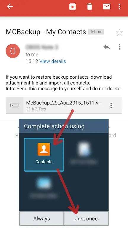MCBackup - My Contacts Backup Free APK Latest Version download